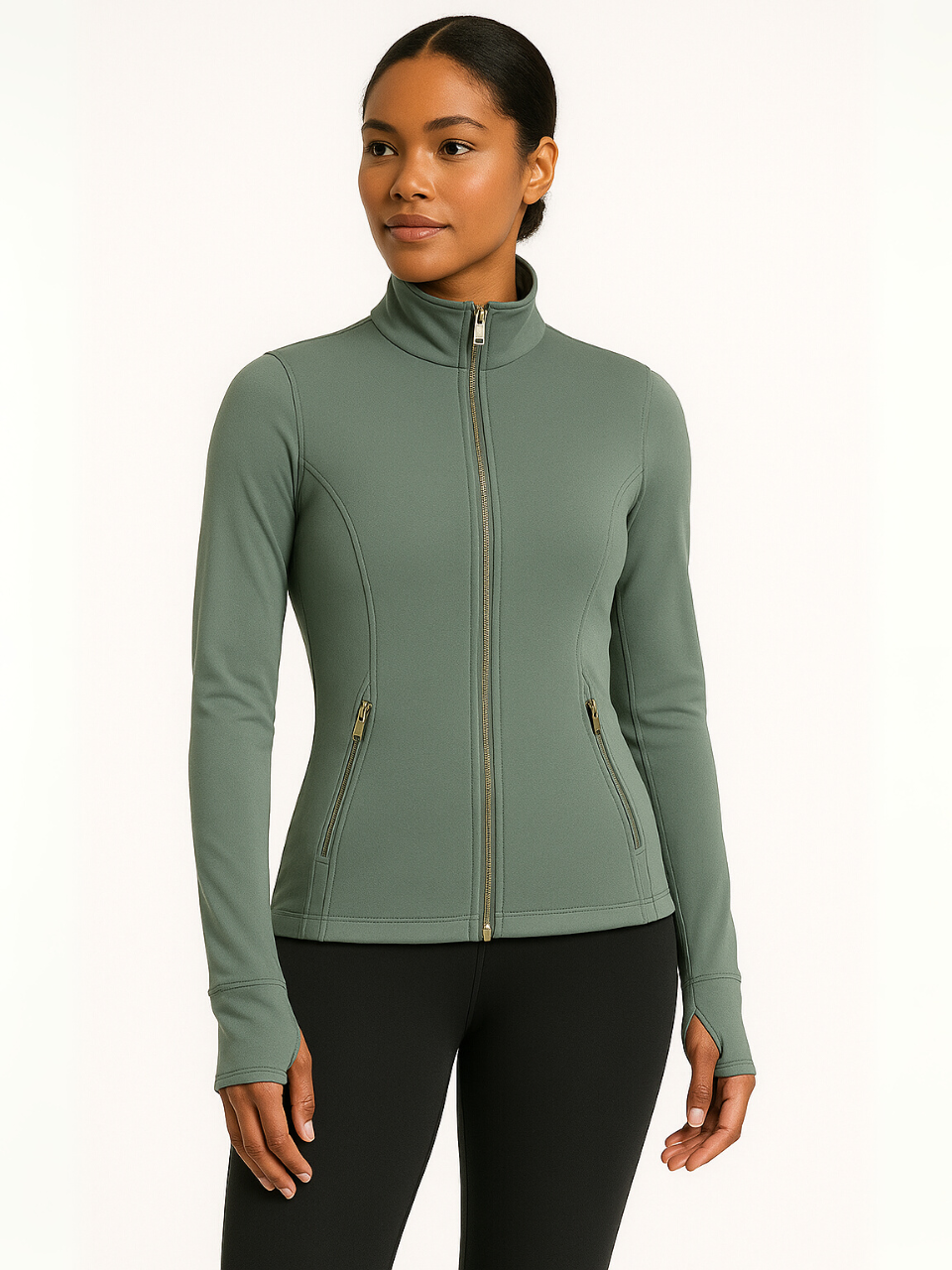 Olivia Gold Zipper Jacket