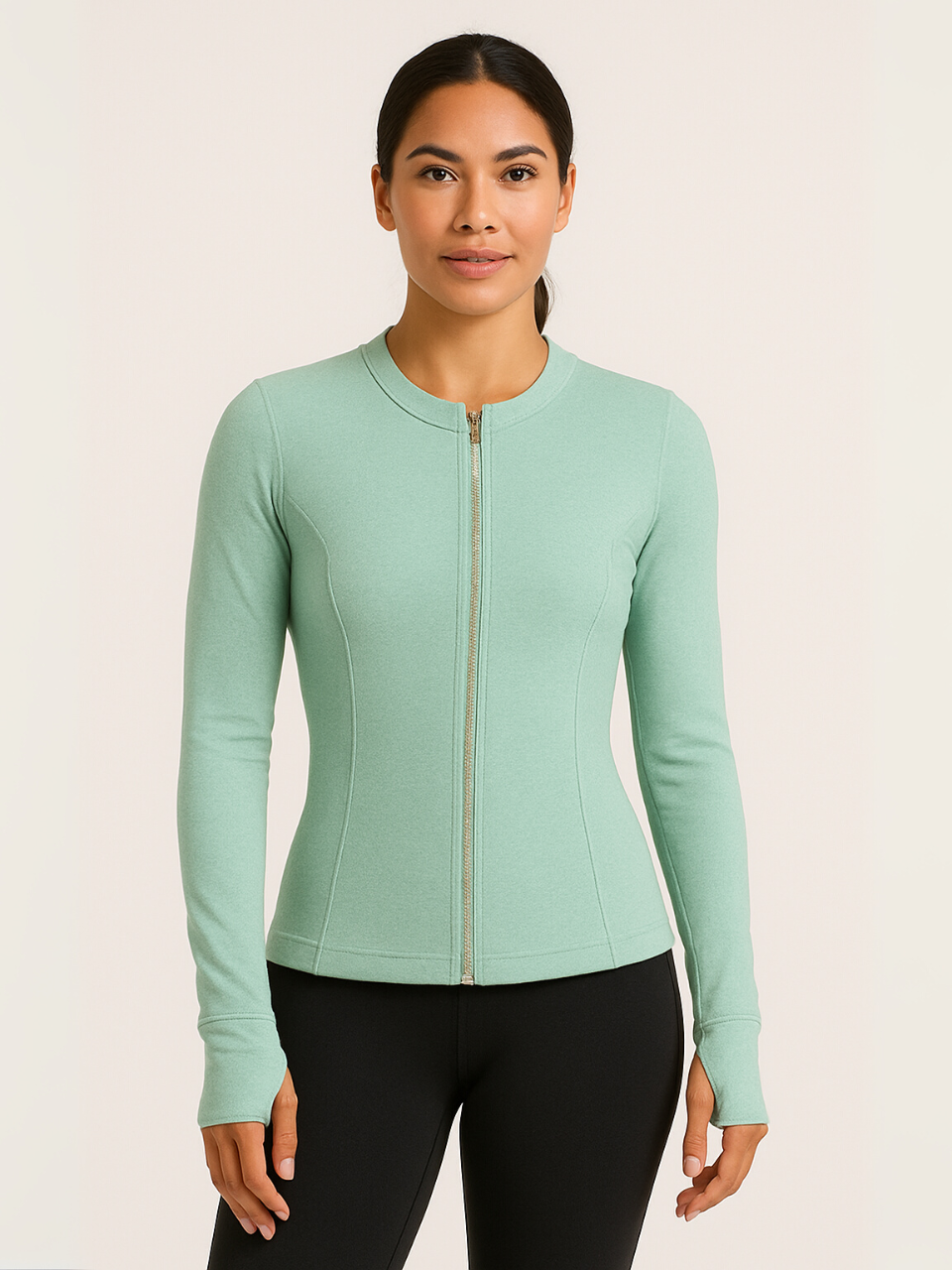 Ayesha Gold Zipper Jacket