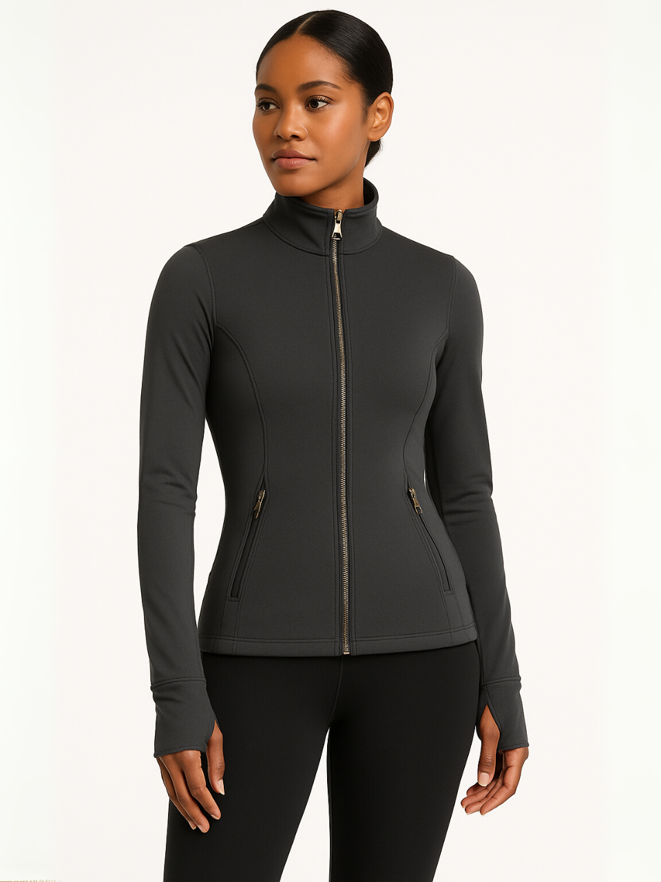 Olivia Gold Zipper Jacket